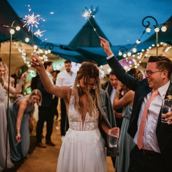 Bride and Groom Dancing